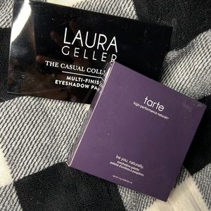 Laura Geller & Tarte eyeshadow palettes